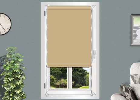 9.- Estor-enrollable-SIN-TALADRAR-GUIADO-Opaco-Cancún-Color-CA-8083-CHAMOIS