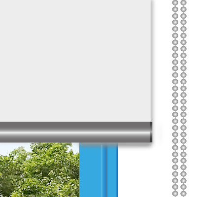 Estor Enrollable de Doble Capa 35 x 180 cm Translúcido y Oscurecido Estores  enrollables opacos con Cadena a Juego, para Ventanas Puertas, Blanco
